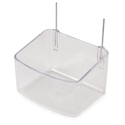 COMEDOURO PAPAGAIO CRISTAL COM GANCHO