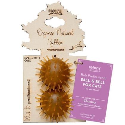 Retorn Rub Ball & Bell For Cats X 2